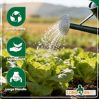 Galvanized Iron Watering Can for Indoor Plants, DIY Watering Cans for House Plant Garden Flower, Long Spout Water Can for Outdoor Watering Plants 6.44L 1.7Gallon (Dark Green) - Image 5