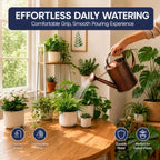 Gardenised 1-Gallon Steel Watering Can with Precision Long Spout for Controlled and Shower Watering Ideal for Indoor & Outdoor Plants Flowers & Houseplants, Brown - Image 5