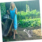 ORFOFE Galvanized Iron Watering Can Vintage Style Household Pot for Indoor Outdoor Plants Precise Pour No Spill Garden Tool for Flowers and Succulents - Image 4