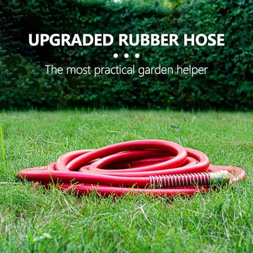 5/8" Garden Hose 30ft, -40℉ To 190℉ Hot/Cold Rubber hose, Red - Image 7