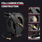 Pressure Washer Hose Reel 3/8" x 50 ft, Retractable Reel Only - Image 4