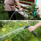 Garden Hose 50ft Triple TPE (Lightweight Kink-Free) 8-Function Nozzle | Ideal for Lawn, Car Wash & Camping - Image 7