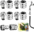 5 Pack 2026 New Stainless Steel Garden Hose Quick Connect Fittings, Quick Release Connect Fitting sets, 1/2 to 3/4 Inch GHT Garden Hose Adapter, Heavy Duty Water Hose Connector for Hoses and Sprayers by AlmightyTools%C2%AE
