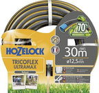 HOZELOCK - Ultramax Hose 12.5mm x 30 m, Up To 70% Recycled PVC, Robust, Weather-Resistant, Anti-Twist, Anti-Kink and Anti-Crush Hose, [7930P0000], Grey by Hozelock