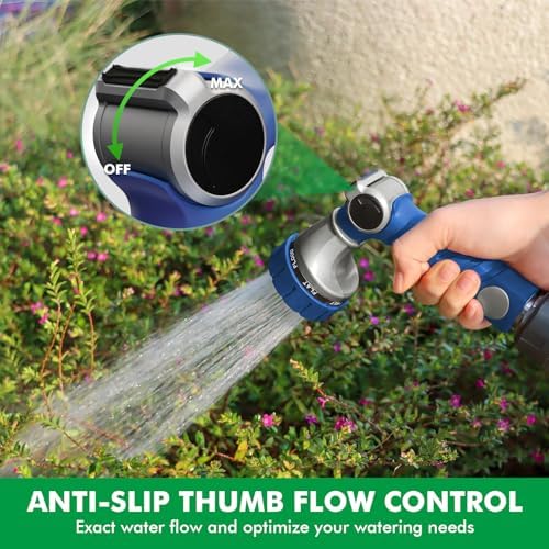 RESTMO Heavy Duty Hose Nozzle, Metal Garden Water Hose Sprayer - Image 3