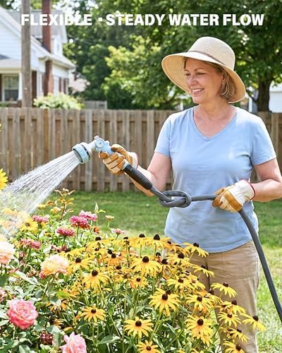 Flexible Garden Hose 50 FT, Lightweight Water Hose for Gardening, 5/8 Inch - Image 3