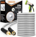 Unywarse Garden Hose 150FT Metal Water Hose with 10 Function Nozzle No-Kink by Unywarse