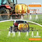 Metal 6-Nozzle Poly Boom Wand with 3/8" Brass Fitting, 7.5 Ft. ATV sprayer Boom, Wide-Coverage Agricultural & Lawn Spray Attachment for Tractors/UTVs (Metal Wand) - Image 3