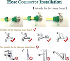 4 Layer Garden Hose Pipe Set 1/2" 12mm, Outdoor Reinforced PVC Hose Pipe Reel with Fittings, Watering Hosepipe for Gardening Lawn Washing (Color : Green, Size : 30m) - Image 6