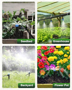 230FT Drip Irrigation System with 1/2" 1/4" Irrigation Tubing and Emitters - Image 6