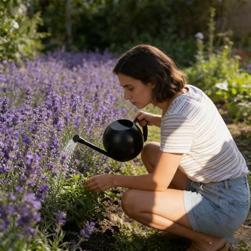 Stainless Steel Watering Can 1000ML Long Spout with Removable Nozzle - Image 7
