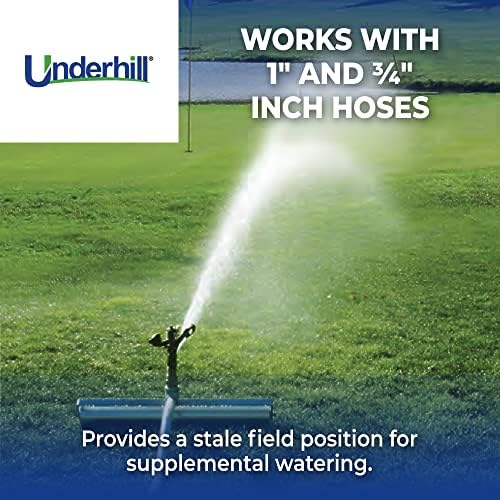Underhill RollerPro 22-Inch Portable Sprinkler System Base with 3/4-Inch Part Circle Brass Impact Sprinkler, 1-Inch FHT x 1-Inch FPT, A-RP221-SI075P - Image 5