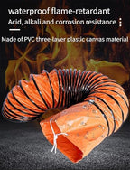 36" Industrial PVC Flexible Ducting Hose - Versatile Duct for Blower Fans, Attic Exhaust, Construction & Factory Use - Durable, High-Flow Ventilation Solution - Image 2