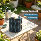 Non Expanding Garden Hose 100 Ft Kink Free Flexible Water Hose with - Image 3