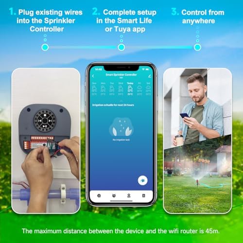 Smart Sprinkler Controller, 16-Zone/Station Irrigation System, App Enabled - Image 6