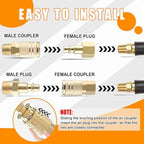 32 PCS Air Coupler & Plug Kit,1/4 Inch Body Size x 3/8 Inch Male - Image 5