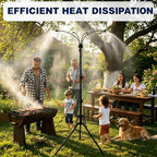 6FT Height Adjustable Standing Mister, Outdoor Misting System, 26FT Hose - Image 6
