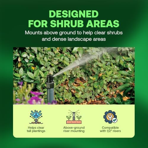 Rain Bird A17H Shrubbery Spray Head, 10 Pack - 15 Ft Fixed Spray Nozzle - Image 7