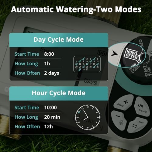QUOBAS Zero Pressure Water Timer, Brass Sprinkler Timer for Garden Hose - Image 4