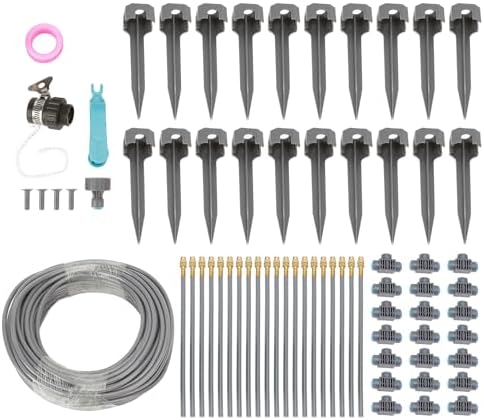 Gardening Supplies Garden Drip Irrigation Watering Kit Automatic Garden 82FT 4/7 PVC Hose Drip Irrigation Sprinkler for Greenhouse Flower Bed Lawn Patio Yard - Image 5