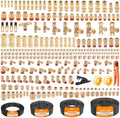 CheeMuii 288PCS Brass DOT Air Line Fittings with 4 Roll 100FT DOT Air Lines by CheeMuii