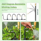 Drip Irrigation System,99FT Garden Watering System with 30 Nozzles,360 Adjustable Micro Spray Sprinkler Kit,Garden Irrigation System,Greenhouse Accessories,Atomizing System for Yard,Lawn,Plants - Image 4