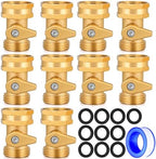 UNWAVER Garden Hose Shut Off Valve,3/4" GHT Brass Water Ball Valve-10Pcs by Unknown