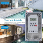 Focket Pool Pump Timer, Outdoor Waterproof Programmable Timer Switch Mechanical Timer Box with Manual Button, Heavy Duty Digital Timer Box for Water Heater, Pool Pump, SPA, Motor (AC - Image 3