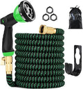 Expandable Garden Hose 100FT-Expanding Water Hose with Thumb-Controlled 10 Spray Nozzles&3750D Outer Fabric, Durable Collapsible Latex Core, Ultra Lightweight & Flexible by Nicelia+Selected