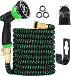 Expandable Garden Hose 100FT-Expanding Water Hose with Thumb-Controlled 10 Spray Nozzles&3750D Outer Fabric, Durable Collapsible Latex Core, Ultra Lightweight & Flexible by Nicelia+Selected