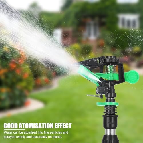 360 Degree Automatic Rotating Garden Water Impact Sprinkler G1/2, with Adjustable Tripod, Large Coverage Area, Auto Irrigation System for Plants Lawn Sprinkler - Image 6