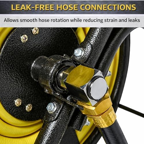 2-Wheel Garden Hose Reel Cart, Residential Duty Hose Reel,175ft Capacity - Image 6