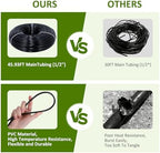 300FT Drip Irrigation System Kit, Automatic Garden Watering Misting System with 70FT1/2 inch Hose 230FT 1/4 inch Distribution Tubing and Accessories for Garden Lawn Greenhouse Plant Flower Bed - Image 6