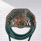 Garden Hose Holder Wall Mount for Outdoor Yard, 100 lbs Load Capacity Heavy-Duty Water Hose Hanger, Holds 150 Feet of Wall-Mounted Metal Deer Decorative Hose Rack Hook for Outside Patio, Garage - Image 5