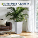 Tall Outdoor Planters Set of 2, 22.5'' Planters for Outdoor Plants - Image 7
