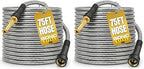 BIONIC STEEL 75ft Stainless Steel Garden Hose | Ultra Durable | Kink Free | With Brass Fittings | Pack of 2 by BionicSteelGardenHoses