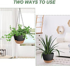 12 Inch Self Watering Hanging Planters for Indoor Outdoor Plants, 1 Pack - Image 5
