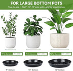 10 Pack Plant Trays 11 inch Heavy Duty Plant Saucers for Indoor Outdoor Use - Image 6