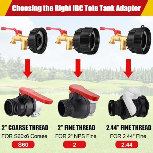 Ibc Tote Adapter, Brass Double Valve, 3/4'' Male Npt to 3/4'' Ght - Image 3