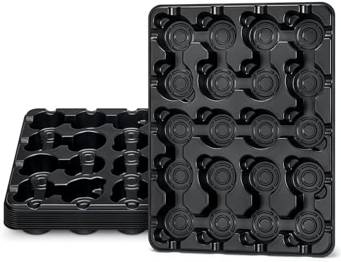 homenote 10 Pack 20 Cell Seed Starter Trays Compatible with 3 Inch Pots by HOMENOTE