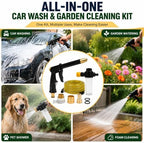 High Pressure Garden Hose Nozzle Kit, 3 Spray Modes & Foam Bottle - Image 2