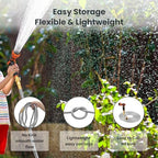 Giraffe Tools Garden Hose 75ft x 5/8", 304 Stainless Steel Metal Water Hose - Image 3