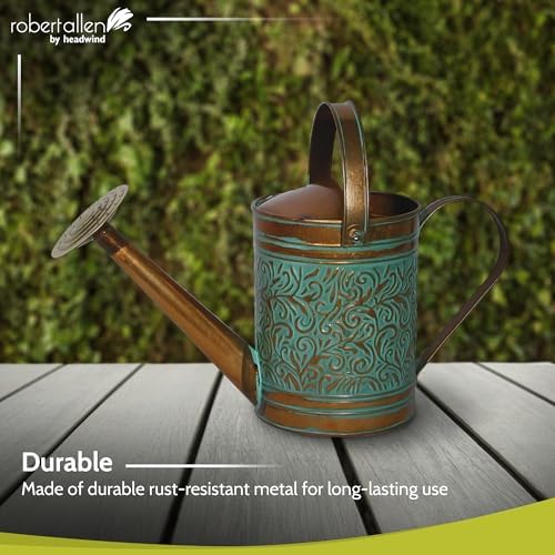 Robert Allen Home & Garden Robert Allen MPT01186, Vintage Copper Morgan Metal Watering Can, 1 Gallon - Image 6