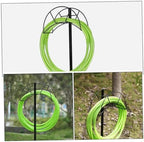Portable Iron Garden Hose Black Storage Holder for Outdoor Use - Image 3
