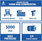 Essential Washer Stainless Steel ¼” Quick Connect Female NPT | Pressure Washer Quick Connect Fittings | 5000 PSI | Set Of 6 - Image 6