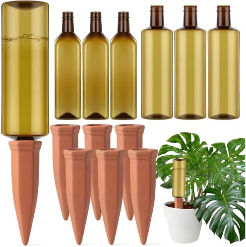 12 Pcs 25oz 34oz Plant Watering Devices Terracotta Spikes by Ferrochef