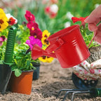 DOITOOL 6 Pcs Mini Watering can Cute Watering can for Kids Gardening Plastic can for Plants Light Small can Indoor Succulents Air Plants Garden Equipment - Image 2