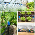 Riboud 165FT Drip Irrigation Kit, Quick-Connect Garden Watering System with 30 Adjustable Misting Nozzles for Garden Greenhouse, Hanging Plants, Raised Beds - Image 7