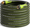 Garden Hose 100ft x 5/8", Heavy Duty Water Hose, Flexible and Durable, Kink Resistant Lightweight Hybrid Hose, Leakproof Yard Hose with Male to Female Fittings by EOOIOGARDEN