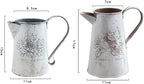 Vintage Garden Home Iron Sheet Craft Holder Vases Decoration Barrel Watering Can Flower Bucket Pastoral(E) - Image 2